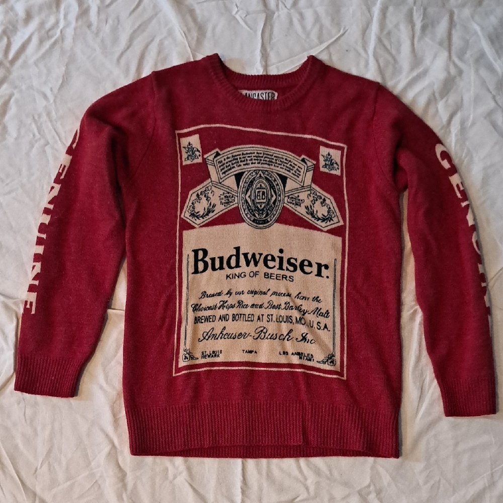 Budweiser Red Sweater